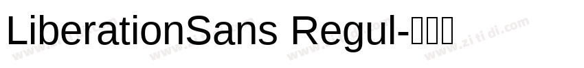 LiberationSans Regul字体转换